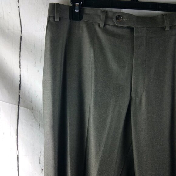 NWOT Sean John Fine Tailoring 48S 2 Buttn Brown Stitched Lapel 3pc Suit 40x30 FF - Picture 10 of 16